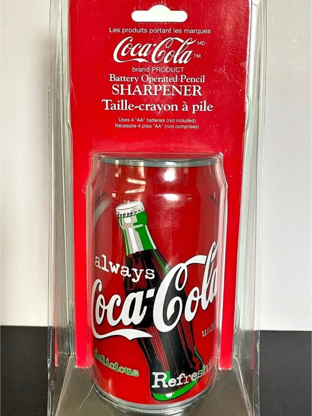 Coca-Cola Battery Operated Pencil Sharpener Red & Black